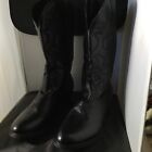 Men’s Size 13 (48) Black Calf Skin Leather Western Style Boots