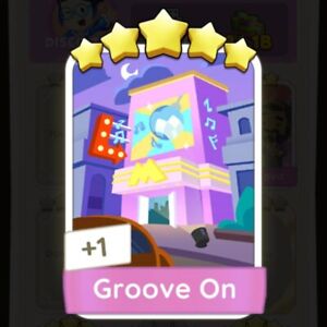 Monopoly GO Sticker  5 ⭐️⭐️⭐️⭐️⭐️ - GROOVE ON - Set 18 | ⚡VERY FAST DELIVERY⚡