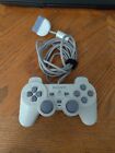 Sony White DualShock (SCPH110) Gamepad Analog Controller PS One Genuine - Tested