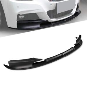 Front Bumper Lip Splitter Gloss Black For 2012-2018 BMW F30 3 Series M Sport (For: 2018 BMW)