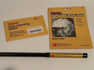 New ListingKodak Darkroom Thermometer, Print Projection Scale, Lens Wipes