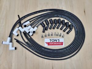 Ton's Spark Plug Wires White CERAMIC BOOT UNIVERSAL 90° boot LS 4.8L 5.3L 6.0L
