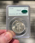 1945 P  Walking Liberty Half Dollar PCGS MS65  CAC Approved Rattler!