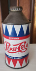 Vintage 1950 Pepsi-Cola Pepsi 12oz Cone Top Soda Pop Can with Cap