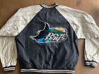 Vintage 90’s Tampa Bay Devil Rays Mirage Reversible Jersey Jacket Sz L/XL VTG