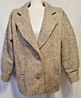 Vintage International Scene Womens Size 7/8 Pure Wool Coat Heathers Gray