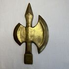 Vintage Handcrafted Brass Axe Head Home Decor Man Cave