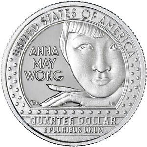 2022 S Anna May Wong  Quarter American Women Gem Proof DCam 99.9% Silver