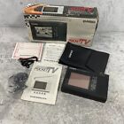 Casio Pocket Television TV-10 Handheld Portable TV + carrying case + box + books