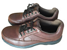 Dunham Mens Brown Leather Waterproof Oxford Padded Shoe Midland 8500SB  sz 11 6E