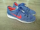 Nike Womens Free 5.0 TR Fit 5 704695-405 Blue Running Shoes Sneakers Size 10