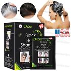 10pc Lot Instant Hair Dye-Dexe Herbal Black Hair Color Shampoo Hair Darkening US
