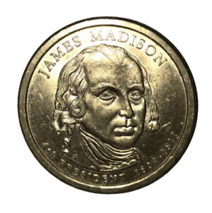 JAMES MADISON 1809-1817 2007 P $1 COIN ***EXCELLENT ***