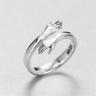 Fashion Love Hug Rings for Couples Men Women Silver Party Rings Open Ring