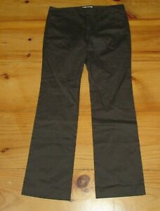 NEW Old Navy Womens Chino Pants Size 10 Tall Brown Stretch Pockets Straight Leg