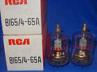 NOS NIB Pair Eimac 8165 / 4-65A Vacuum Tubes Branded For RCA