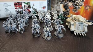 Chaos Space Marine Lot Warhammer 40k Army Khorne - Assembled, Partially Painted