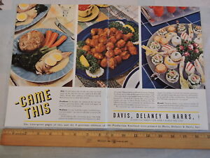 1938 Gorton's Fish Color 11x17 Printer's Ad NYC NYC Advertising