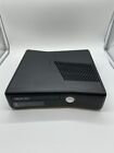 Microsoft Xbox 360 S Slim Black 250GB Console 1439 Factory Reset Tested Free S/H