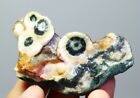 Natural Polished Ocean Jasper Agate Quartz Crystal Slice Geode Reiki Stone