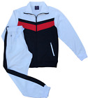Men's Flex 2-Piece Full Tracksuit Jogging GYM Track Jacket Track Pants Suit