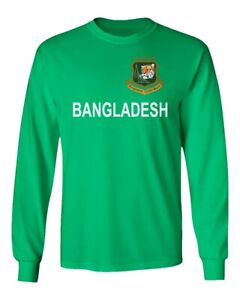 Cricket Bangladesh Jersey Style Fans Supporter Men's Long Sleeve T-Shirt