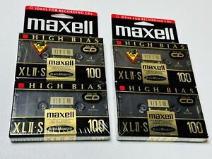Maxell Lot Of 4 High Bias XLII 100 Minute Audio Cassette Tapes New/Sealed
