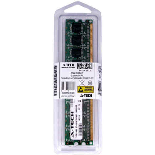 4GB DIMM Gateway FX6800-01e FX6800-09 FX6803-25 FX6803-35 FX6831 Ram Memory