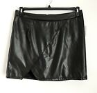 And Now This Trendy Plus Size 1X Faux Leather Mini Skirt In Black