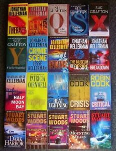 💥 [SALE] Lot of 18 Mystery THRILLER Crime Suspense Books FREE SHIPPING