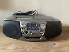 Sony CFD-V17 Mega Bass Portable AM/FM Cassette/CD Stereo Boombox Tested Read