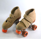 Vintage 1980s Roller Rink Rental Skates Orange Wheels Size 2 Lincoln Maverick 32
