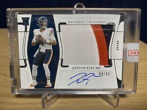 2021 Justin Fields National Treasures RPA 4/99 Sealed!! 3 Color Patch!!