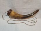 Antique Vintage Screw Tip Black Powder Rifle Horn