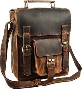 Handmade Leather Shoulder Bag 11 In Satchel Messenger Bag For Men Crossbody Bag