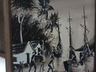 New ListingVintage Haitian Oil Painting On Stretched Cloth Signed By Artist Victor Jean