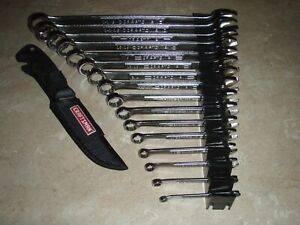 Craftsman USA NOS SAE 12 Point 16 Piece Wrench Set