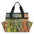 Colorful Bird Branch Gardening Bag, Garden Tote Bag, Portable Garden Tool Bag...