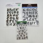 Lot of 3 Packs Scrapbooking Clear Stamps Stampendous Recollections Alphabets