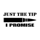 2 X JUST THE TIP I PROMISE Decal Sticker Pro Gun Rights 2nd Amendment AR15