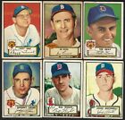 New ListingLot of 10 Different 1952 Topps Dizzy Trout Eddie Miksis Low Grade