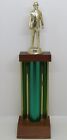 Vintage 1970s Metal and Wood Salesman Sales Award Trophy