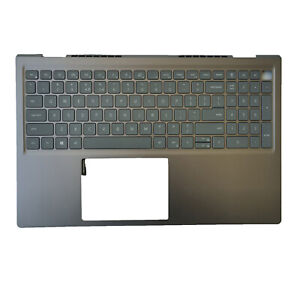 New For Dell Inspiron 15Pro 5510 5515 Palmrest Cover Backlit Keyboard 06P0TG US