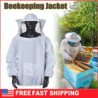 Beekeeping Protective Jacket Veil Dress Suit With Pull Hat Smock Equipment White