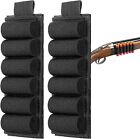 Tactical Buttstock Shotgun Ammo Carrier Adhesive Side Saddle w/Elastic Loop 12Ga