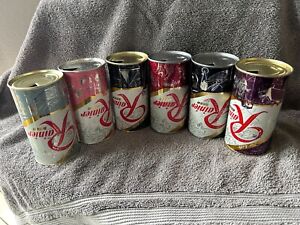 Rainier Flat Top Empty Beer Cans-6 Cans!-Spokane and Seattle WA