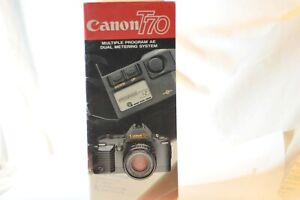 Canon FD T-70 T70 35mm FILM SLR Camera Dealers brochure booklet