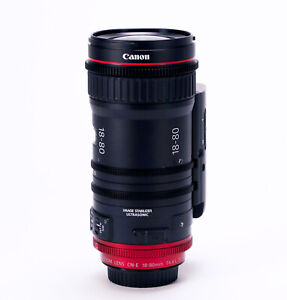 Canon CN-E 18-80mm T4.4 L IS Compact Servo Cine Lens EF Mount - EXC!