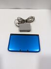 Nintendo 3DS XL Blue Console Handheld USA Region Games with OEM Charger DS