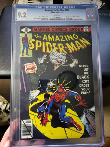 Amazing Spider-Man #194 CGC 9.2 1979 1st Black Cat ASM4!!
